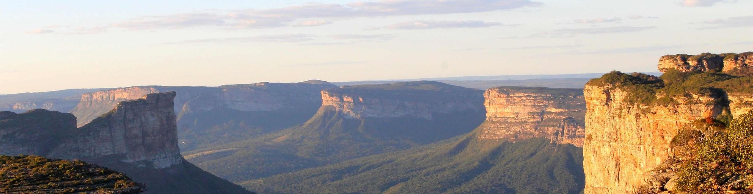 Vales da Chapada Diamantina ao entardecer