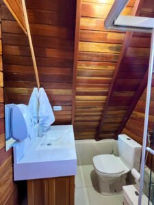 foto da pia e vaso sanitário do banheiro